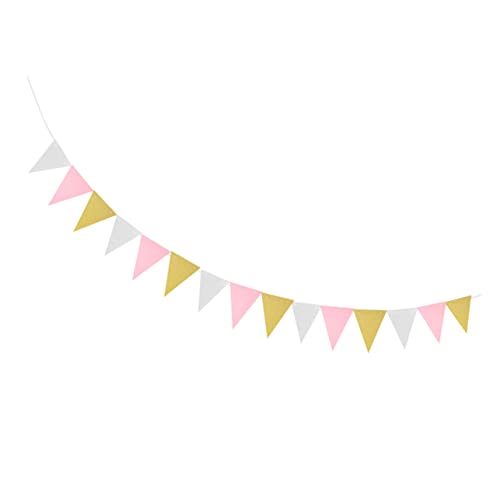 LABRIMP Wimpelkette für Geburtstagsfeier Glitter Banner mit Flaggen für Kinderzimmer Dekoration Weiß LABRIMP Wimpelkette für Geburtstagsfeier Glitter Banner mit Flaggen für Kinderzimmer Dekoration Weiß von LABRIMP