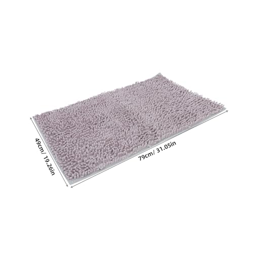 LABRIMP rutschfeste Chenille Badematte Super Saugfähiger Badteppich für Badezimmer Toilette Küche und Eingangsbereich Weiche Maschinenwaschbare Indoor Fußmatte Rutschfester von LABRIMP