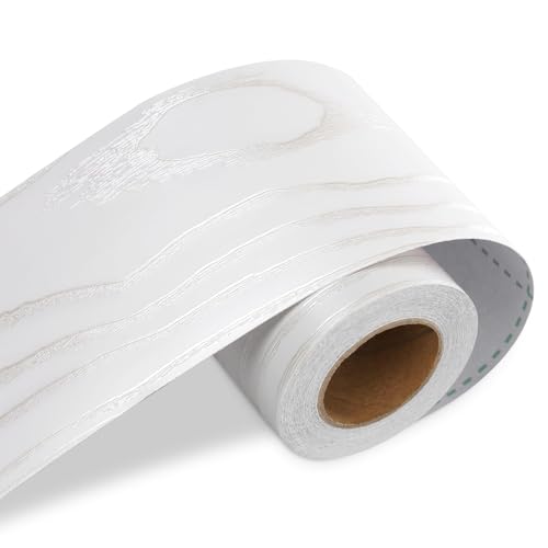 LaCheery Bordüre Selbstklebende in Weiß Holzoptik Klebeband Selbstklebende Wandbordüre Spiegel Folie 7.6cm x 500cm Holzkontaktpapier Tapetenbordüre Möbelfolie für Schlafzimmer Wohnzimmer Dekorative LaCheery Bordüre Selbstklebende in Weiß Holzoptik Klebeband Selbstklebende Wandbordüre Spiegel Folie 7.6cm x 500cm Holzkontaktpapier Tapetenbordüre Möbelfolie für Schlafzimmer Wohnzimmer Dekorative von LACHEERY