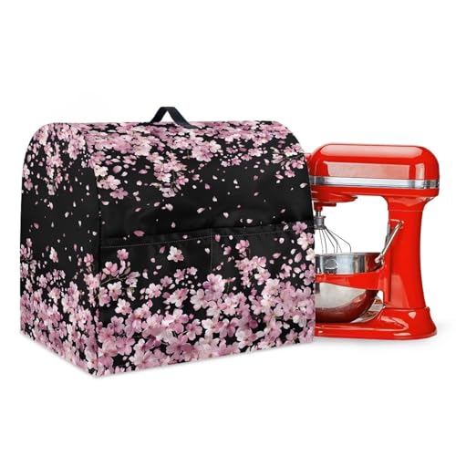 LACIYISON Cherry Blossom Print Mixer Cover Stand Mixer Covers with Pockets, Kitchen Aid Mixer Covers with Handle for Stand Mixer 6-8qt, Dust Cover for Mixers, Coffee Maker, Toaster, Large von LACIYISON