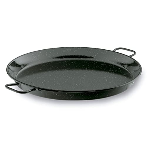 LACOR - 60182 - Paella-Pfanne, Mini-Paellapfanne, ideal zum Präsentieren, Servieren und Kochen, Abdeckung mit emailliertem Stahl, Durchmesser 32 cm von LACOR