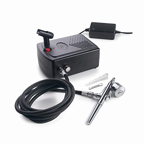 LACOR 69450 Airbrush-Kompressor für Gebäck, mit Aufbewahrungsbox, 20 W, 0-2 bar, 0-10 l/min, Rostfreier Edelstahl LACOR 69450 Airbrush-Kompressor für Gebäck, mit Aufbewahrungsbox, 20 W, 0-2 bar, 0-10 l/min, Rostfreier Edelstahl von LACOR