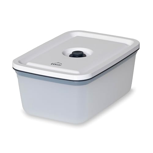 LACOR - 69692 - Smart-Lebensmittelbehälter, luftdichter Behälter, mit Spezialventil, stapelbar, spülmaschinen-, mikrowellen-, kühl- und gefriergeeignet, BPA-frei, 1200 ml von LACOR