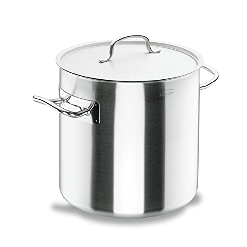 LACOR Gerader Topf mit Deckel, Edelstahl von LACOR