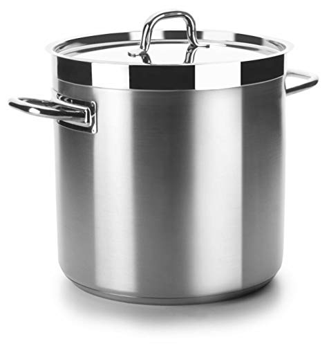 LACOR OLLA RECTA Con TAPA D.50 cm Chef-Luxe, Edelstahl von LACOR