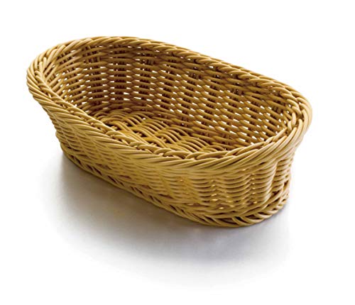 LACOR 63481 Ovalen Brotkorb 24x17x8, Polypropilene, Beige, 24 x 17 x 8 cm von LACOR