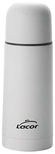Lacor Thermoskanne Zylindrisch White 0,35 L, Kunststoff, Elfenbein, 16 x 16 x 22 cm von LACOR