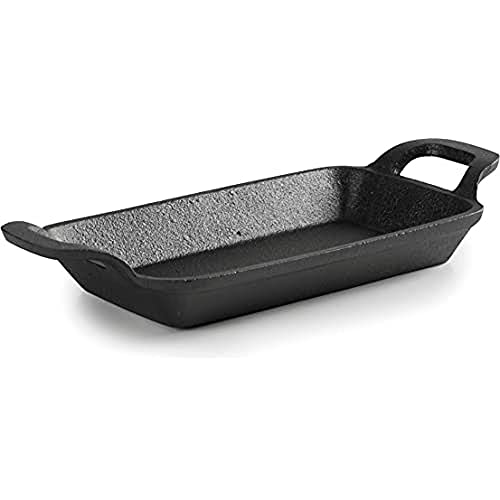 Lacor 25774 Magma Mini Rechteckiger Grill ohne Holzsockel, Eisen, Schwarz von LACOR