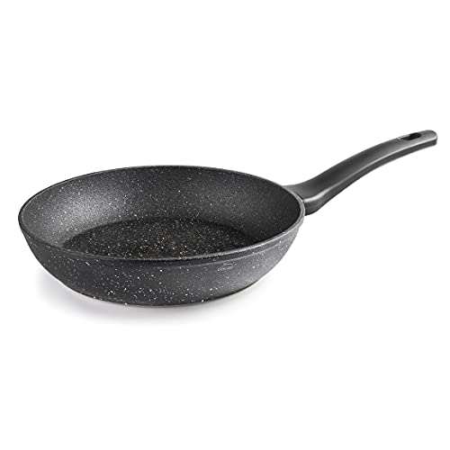 LACOR - 26822 - Java-Pfanne aus geschmiedetem Aluminium, 100% PFOA-frei, Antihaft-Steinpartikel, Boden Full Induction, Ø 22 x 4,5 cm, Schwarz von LACOR