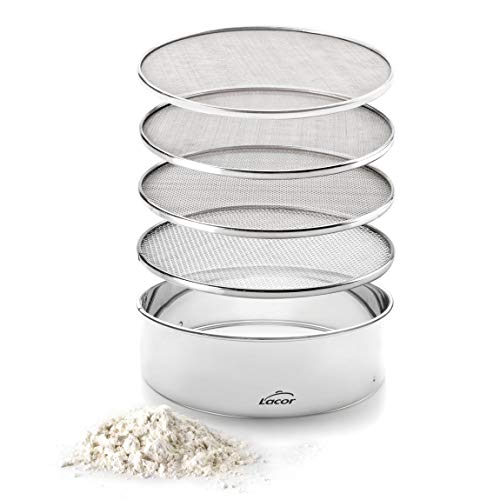 LACOR 4 AUSTAUSCHBARE MASCHE-SIEB. 20 cm, Edelstahl, Silber, 68340 von LACOR