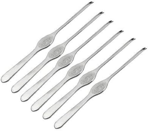 LACOR 6 HUMMERGABEL, ROSTFREI, 8.5 X 0.5 X 0.3 cm, Silber, 62976 von LACOR