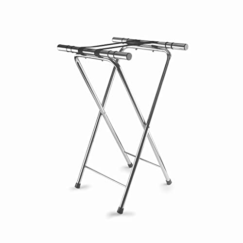 Lacor - 61870 - Support Hospitality Tabletts, Für alle Arten von Tabletts, maximale Stabilität, rutschfeste Füße, faltbar, Edelstahl, 41.5x52x82 cm von LACOR