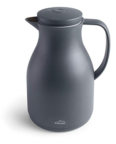 LACOR 62564 Thermoskanne, BPA-frei, doppelwandig, mit Glasschicht innen, matt, Grau, 1,50 l, Polypropylen Glas, 1.5 liters LACOR 62564 Thermoskanne, BPA-frei, doppelwandig, mit Glasschicht innen, matt, Grau, 1,50 l, Polypropylen Glas, 1.5 liters von LACOR