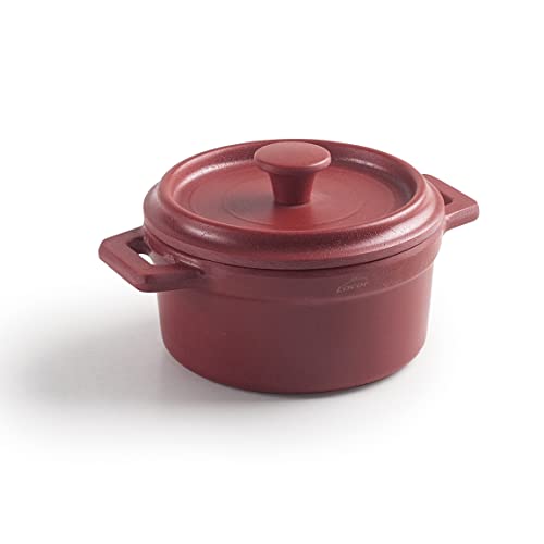 Lacor - 63396 - Mini Topf, Topf mit Deckel, aus Melamin, spülmaschinenfest, BPA frei, Ø10 cm, 210 ml, Rot Lacor - 63396 - Mini Topf, Topf mit Deckel, aus Melamin, spülmaschinenfest, BPA frei, Ø10 cm, 210 ml, Rot von LACOR