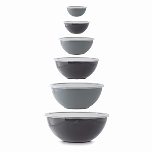 LACOR - 60055 - Set mit 6 Multi Schüsseln, Schüsseln, Salatschüsseln, Lebensmittelbehälter, Polypropylen, Stapelbar von LACOR