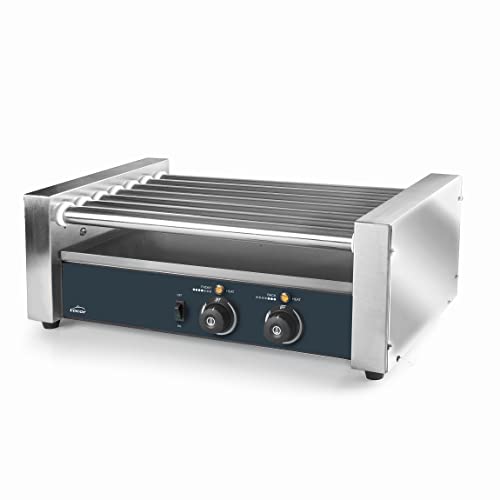 Lacor - 69547 - Wurstgrill, Professionelle Wurstmaschine, 7 Walzen mit 360º Drehung, Edelstahl, 2 Kochzonen, Temperatur 30ºC-170ºC von LACOR