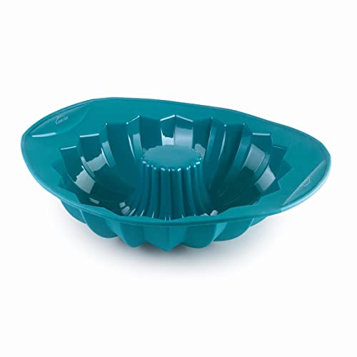 LACOR - 68768 - Platin-Gebäckformen, Savarin Schwammarme Kuchenform, Silikonform, Antihaftbeschichtet, flexibel, BPA-frei, mikrowellensicher, 25x7 cm, 1.5 L von LACOR