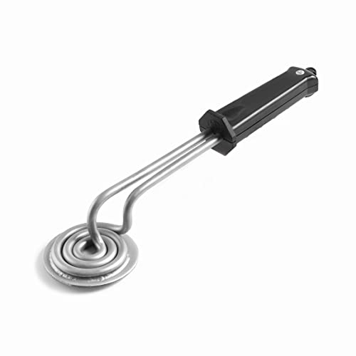 LACOR Elektro-Brenner RUND 12 cm. 1000 W, INOX & Weiss, 39 X 12 X 7 cm 68652 von LACOR