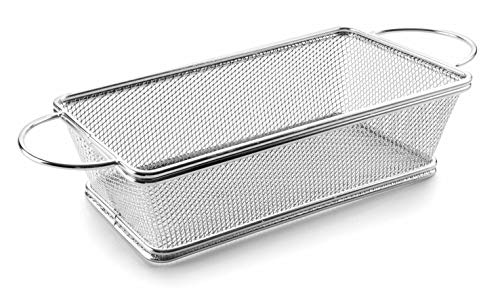 LACOR Frittierkorb eckig mit Griffen, Edelstahl, Grau, 21 cm von LACOR