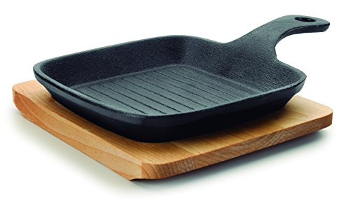 Lacor Mini Grill Magma, Gusseisen, Schwarz, 21 x 15 x 5 cm von LACOR