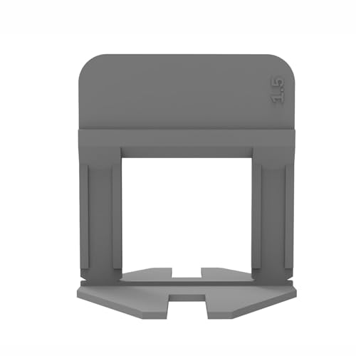Lacosvi Fliesen-Nivellierclips (300 Stück), 0,35/0,5/1/1,5/2/2,5/3 mm, Abstandhalter, Fliesen, Nivelliersystem für Boden und Wand, für professionelle Fliesenleger- und Heimwerkerarbeiten von LACOSVI