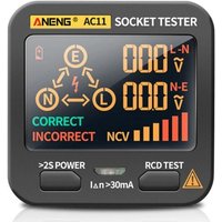 Nazalus-Hot Sale-Steckdosentester, Stromkreistester mit LCD-Display, Digitalanzeige, Steckdosentester für die Überprüfung der Verkabelung zu Hause Nazalus-Hot Sale-Steckdosentester, Stromkreistester mit LCD-Display, Digitalanzeige, Steckdosentester für die Überprüfung der Verkabelung zu Hause von LADACÈE