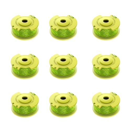 LADAMI Rasentrimmer Spule Für Ryobi Rasentrimmer, 2.0mm und 3.4m LäNge Fadenspule Kompatibel Mit Ryobi One, Trimmer Fadenspule 9 Fadenspule von LADAMI