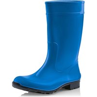 Ladeheid Damen Gummistiefel 100% Wasserdticht Regenstiefel Damen LA-967 (Blau/Schwarz, 40 EU) von LADEHEID
