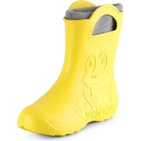Ladeheid Damen federleichte EVA Gummistiefel Winter Regenschuhe gefüttert LA-CA-12 (Gelb, 36/37 EU) von LADEHEID
