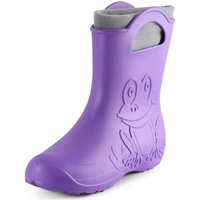 Ladeheid Damen federleichte EVA Gummistiefel Winter Regenschuhe gefüttert LA-CA-12 (Lilla, 38/39 EU) von LADEHEID