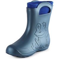 Ladeheid Damen federleichte EVA Gummistiefel Winter Regenschuhe gefüttert LA-CA-12 (Metallisches Blau-2, 38/39 EU) von LADEHEID