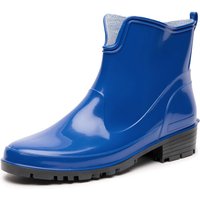 Ladeheid Gummistiefel Damen Kurz Wasserdicht Damenschuhe Elegant und Bequem LA-930 (Blau, 41 EU) von LADEHEID