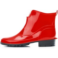 Ladeheid Gummistiefel Damen Kurz Wasserdicht Damenschuhe Elegant und Bequem LA-930 (Rot, 41 EU) von LADEHEID