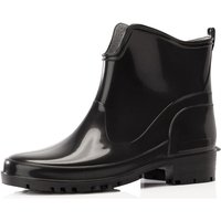 Ladeheid Gummistiefel Damen Kurz Wasserdicht Damenschuhe Elegant und Bequem LA-930 (Schwarz2, 39 EU) von LADEHEID