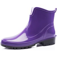 Ladeheid Gummistiefel Damen Kurz Wasserdicht Damenschuhe Elegant und Bequem LA-930 (Violett, 39 EU) von LADEHEID