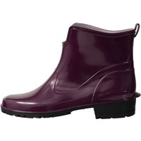 Ladeheid Gummistiefel Damen Kurz Wasserdicht Damenschuhe Elegant und Bequem LA-930 (Weinrot/Schwarz, 40 EU) von LADEHEID