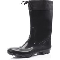 Ladeheid Gummistiefel Damen mit Stulpe Wasserdicht Regenstiefel für Jede Jahreszeit LA-968(Schwarz/Schwarz, 36 EU) von LADEHEID