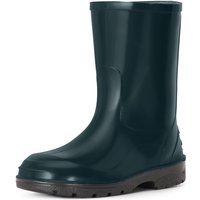 Ladeheid Gummistiefel Kinder Hohe wasserdichte Regenstiefel für Jungen und Mädchen LA-939 (Dunkelgrün, 25 EU) von LADEHEID
