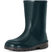 Ladeheid Gummistiefel Kinder Hohe wasserdichte Regenstiefel für Jungen und Mädchen LA-939 (Dunkelgrün, 30 EU) von LADEHEID
