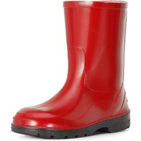 Ladeheid Gummistiefel Kinder Hohe wasserdichte Regenstiefel für Jungen und Mädchen LA-939 (Rot-2, 22 EU) von LADEHEID