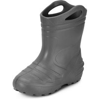 Ladeheid Gummistiefel Kinder federleichte EVA Regenschuhe Bequeme und leichte Regenstiefel Kinder perfekt für Frühling und Sommer KL051-S (Graphite, von LADEHEID