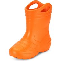 Ladeheid Gummistiefel Kinder federleichte EVA Regenschuhe Bequeme und leichte Regenstiefel Kinder perfekt für Frühling und Sommer KL051-S (Orange, 34 von LADEHEID