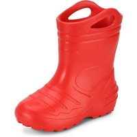 Ladeheid Gummistiefel Kinder federleichte EVA Regenschuhe Bequeme und leichte Regenstiefel Kinder perfekt für Frühling und Sommer KL051-S (Rot, 30 EU) von LADEHEID