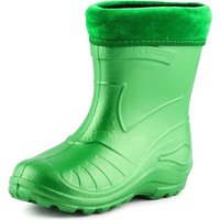 Ladeheid Gummistiefel Kinder federleichte und wasserdichte EVA Thermo Regenstiefel Gummistiefel gefüttert KL050 (Smaragdgrün, 27 EU) von LADEHEID