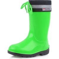Ladeheid Kinder Gummistiefel mit Stulpe Regenstiefel für Jungen und Mädchen LA-972 (Grün/Schwarz, 26 EU) von LADEHEID
