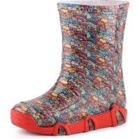 Ladeheid Kinder Mädchen Jungen Gummistiefel SwkBW (Glückliche Kreaturen, 27/28 EU) von LADEHEID