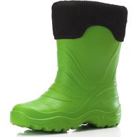 Ladeheid Kinder Mädchen Jungen federleichte EVA Thermo Gummistiefel gefüttert LA-861 (Grün375c/Schwarz, 28/29 EU) von LADEHEID