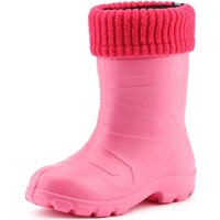 Ladeheid Kinder Mädchen Jungen federleichte EVA Thermo Gummistiefel gefüttert LA845KIDS (Rosa1025/Rosa, 25 EU) von LADEHEID