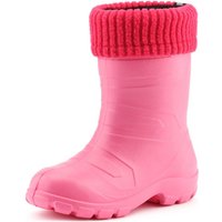 Ladeheid Kinder Mädchen Jungen federleichte EVA Thermo Gummistiefel gefüttert LA845KIDS (Rosa1025/Rosa, 31 EU) von LADEHEID