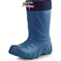 Ladeheid Kinder Mädchen Jungen federleichte EVA Winter Thermo Gummistiefel gefüttert LA-835 (Dunkelblau, 24/25 EU) von LADEHEID